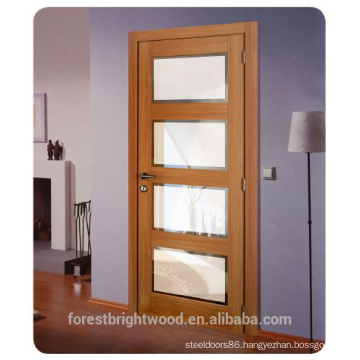 Interior Swinging Wood glass door